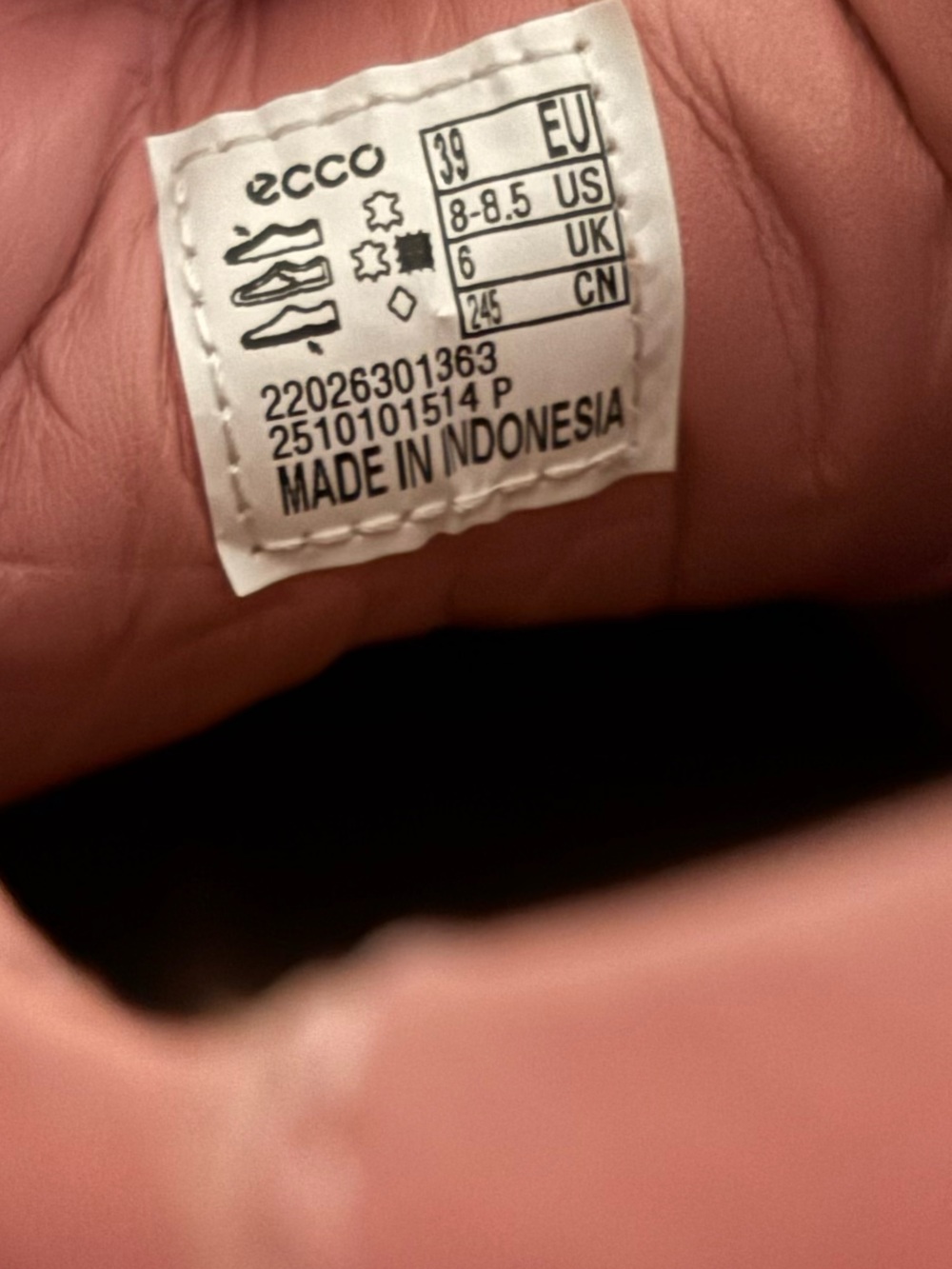 ECCO Soft Zero Sneaker in Pink Size 39/ 8.5 US - Picture 10 of 10